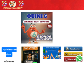 'quinielasandiego.com.ar' screenshot