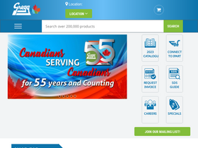 'greggdistributors.ca' screenshot