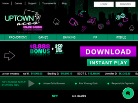'uptownaces.eu' screenshot