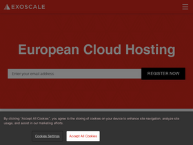'exoscale.com' screenshot