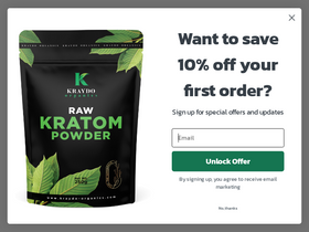 kraydo-organics.com homepage screenshot