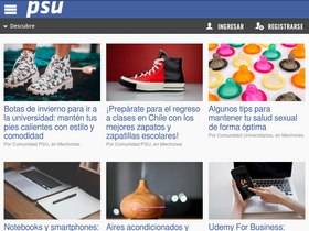 'psu.cl' screenshot