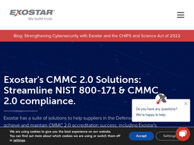 'exostar.com' screenshot