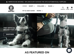 freshpawz.com homepage screenshot
