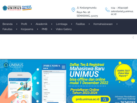 'unimus.ac.id' screenshot