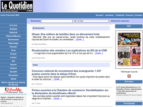 'lequotidien-oran.com' screenshot