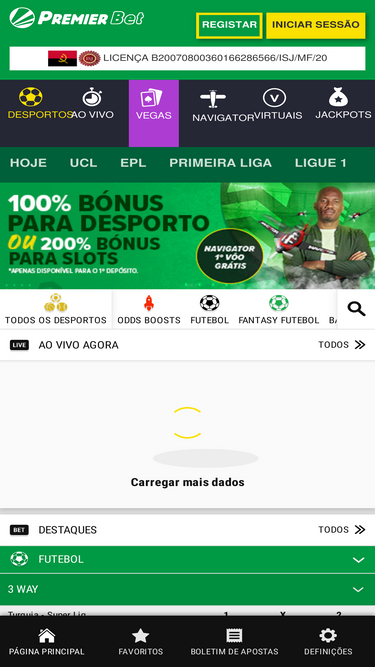 Registo Premier bet Angola