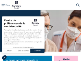 'clinique-cedres-toulouse.ramsaysante.fr' screenshot