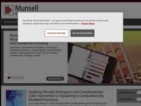 'munsell.com' screenshot