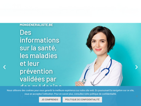 'mongeneraliste.be' screenshot