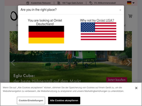 'omlet.de' screenshot