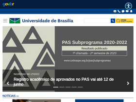 'web.unb.br' screenshot