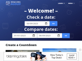 'howlongagogo.com' screenshot