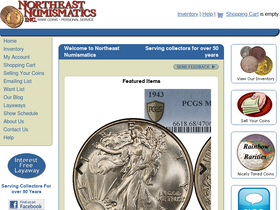 'northeastcoin.com' screenshot