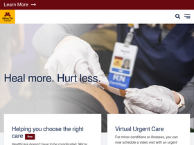 'mhealthfairview.org' screenshot