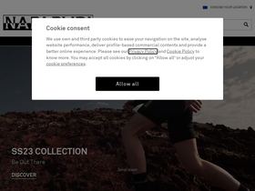 'napapijri.com' screenshot