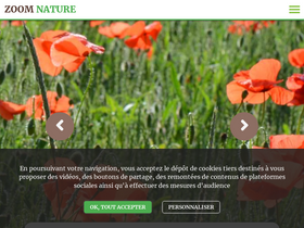 'zoom-nature.fr' screenshot
