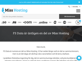 'fsdata.se' screenshot
