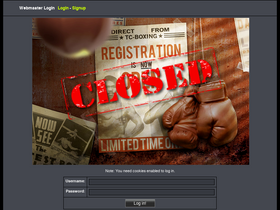 'tc-boxing.com' screenshot