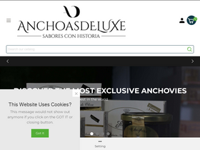 'anchoasdeluxe.com' screenshot