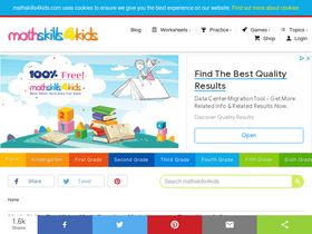 'mathskills4kids.com' screenshot