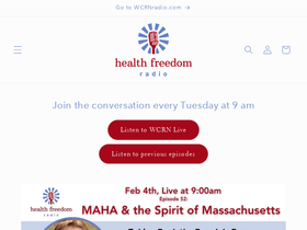 healthfreedomradio.org homepage screenshot