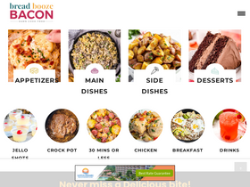 'breadboozebacon.com' screenshot