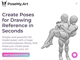 'posemy.art' screenshot