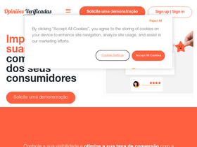 'opinioes-verificadas.com' screenshot