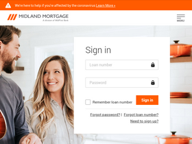 'mymidlandmortgage.com' screenshot