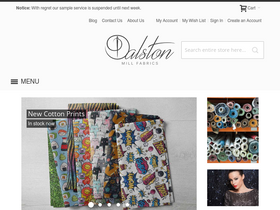 'dalstonmillfabrics.co.uk' screenshot
