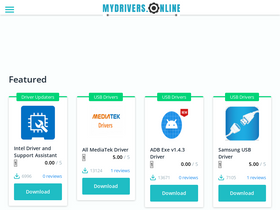 'mydrivers.online' screenshot
