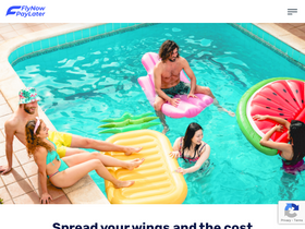 'flynowpaylater.com' screenshot