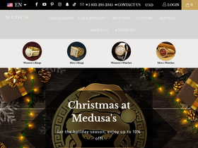 Bijoux Medusa homepage screenshot