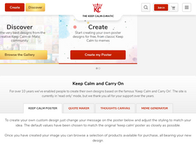 'keepcalms.com' screenshot