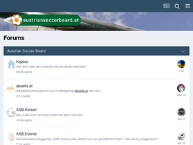 'austriansoccerboard.at' screenshot