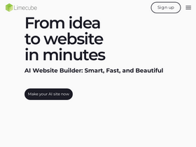 Limecube - Unleash AI-powered, intuitive web design with SEO optimization and no coding needed.