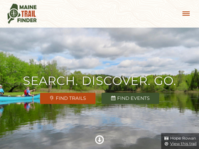 'mainetrailfinder.com' screenshot