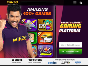 'winzogames.com' screenshot