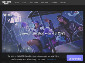 'fortnitenews.com' screenshot