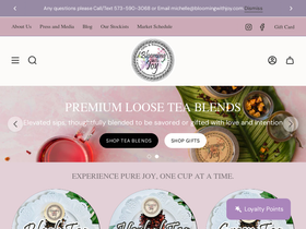 bloomingwithjoy.com homepage screenshot