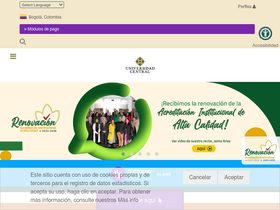 'ucentral.edu.co' screenshot