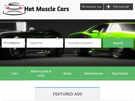 'hotmusclecars.com' screenshot