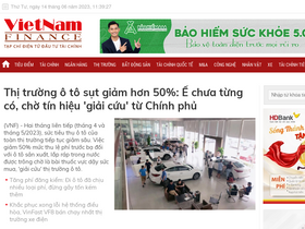 'vietnamfinance.vn' screenshot