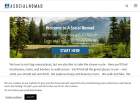 'asocialnomad.com' screenshot