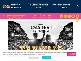'cmafest.com' screenshot
