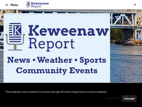 'keweenawreport.com' screenshot