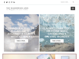 'thewanderinglens.com' screenshot