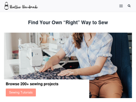 'heatherhandmade.com' screenshot