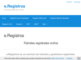 'e-registros.es' screenshot